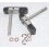 SUPPORT ESSIEU P380/360 (2) Axe INOX et clips