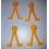 4 Clips Plastique Balai & Epuisette Easy Orange
