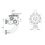 Vanne Side multivoies Classic+ 2'' noire jonction 