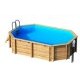 Piscine bois tropic octo all 4.95x3.45 haut 1.20m